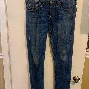True Religion Button Fly Jeans Size 30 Straight Leg